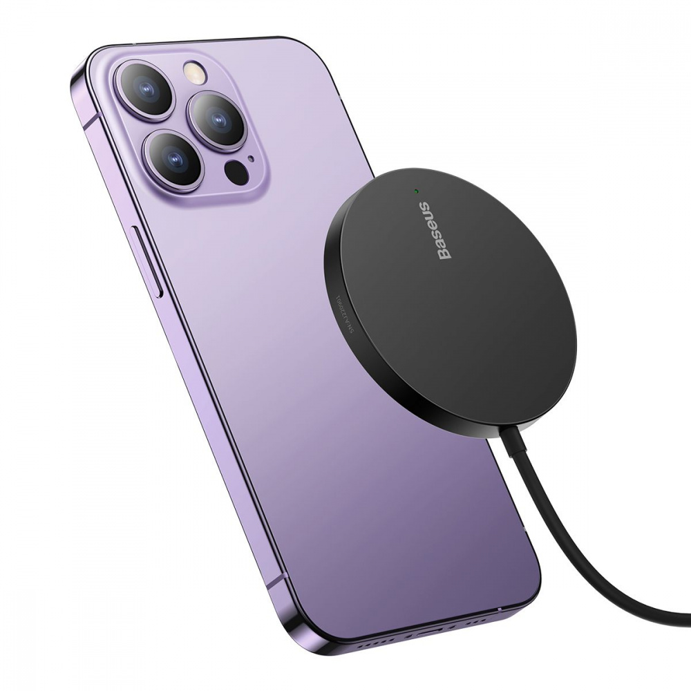 Бездротовий ЗП Baseus Simple Mini3 Magnetic Wireless Charger 15W — Придбати в Україні - фото 4