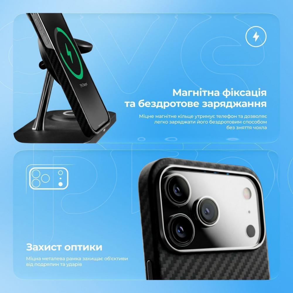 Чехол Proove Carbon Slim with Magnetic Ring iPhone 14 - фото 3