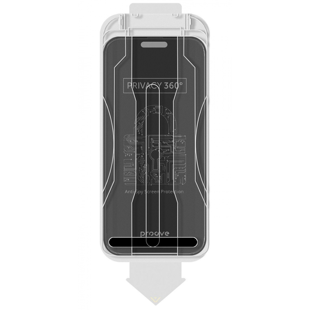 Защитное стекло Proove Privacy 360 Installation Box iPhone 14 Pro Max/15 Plus/16 Plus