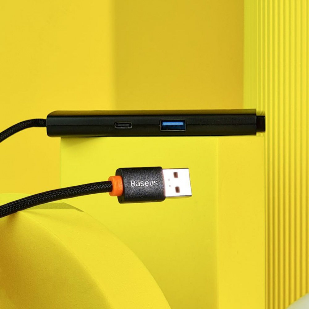 USB-Хаб Baseus Lite Series 4-in-1 (USB-A to USB 3.0*4) (1m) — Придбати в Україні - фото 1