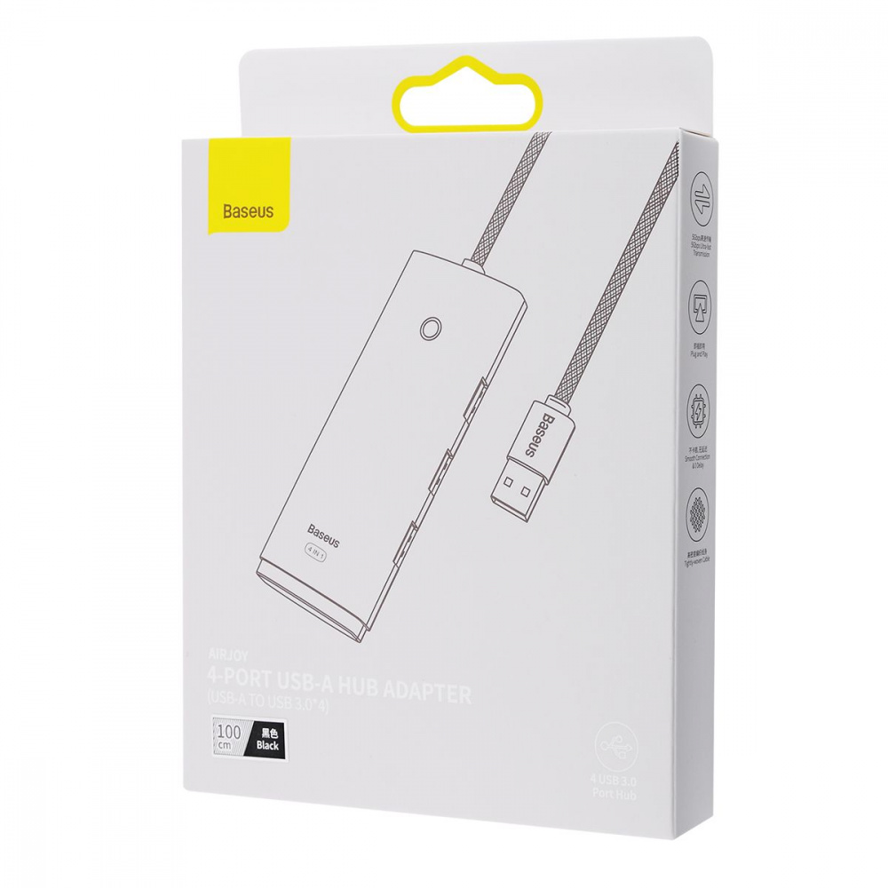 USB-Хаб Baseus Lite Series 4-in-1 (USB-A to USB 3.0*4) (1m) — Придбати в Україні
