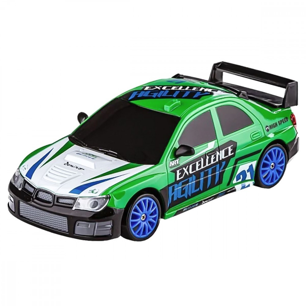 Машинка для дрифта на радиоуправлении Rally Series Subaru Impreza 4WD green (54312) Зелёный на картинке №1