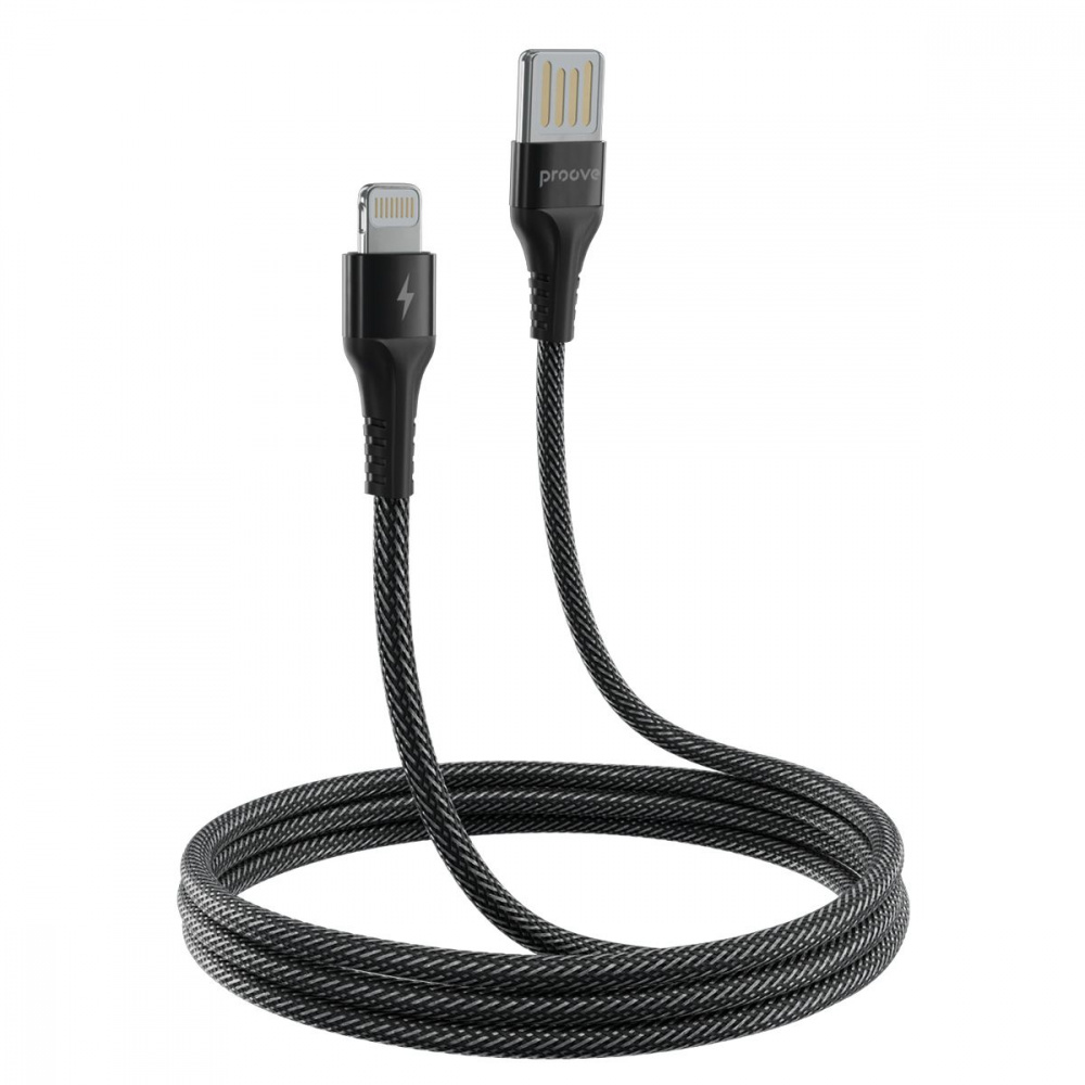 Кабель Proove Double Way Weft USB to Lightning 2.4A (1m) — Придбати в Україні - фото 4