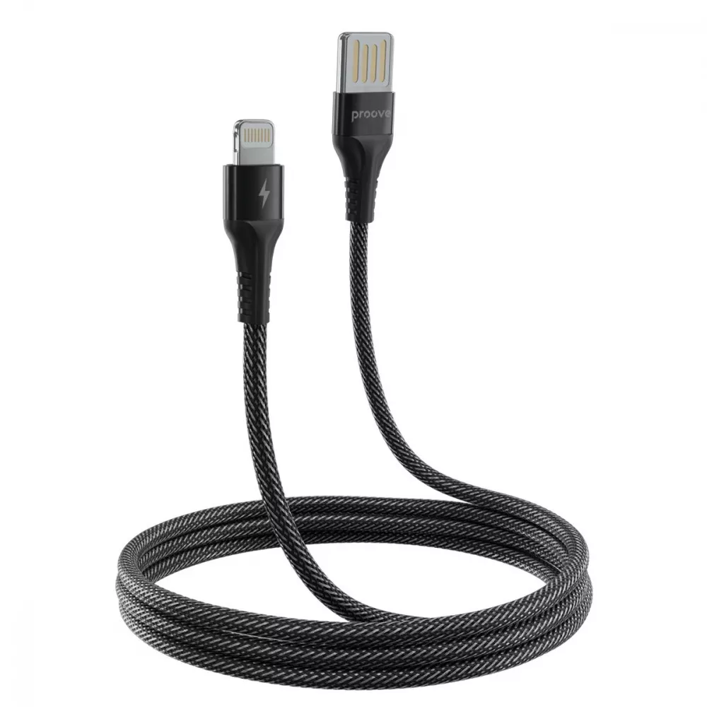 Кабель Proove Double Way Weft USB to Lightning 2.4A (1m) — Придбати в Україні - фото 4