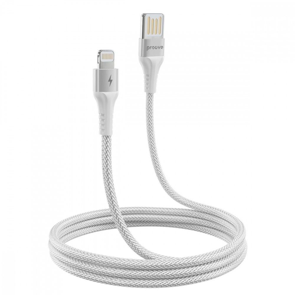 Кабель Proove Double Way Weft USB to Lightning 2.4A (1m) — Придбати в Україні - фото 1