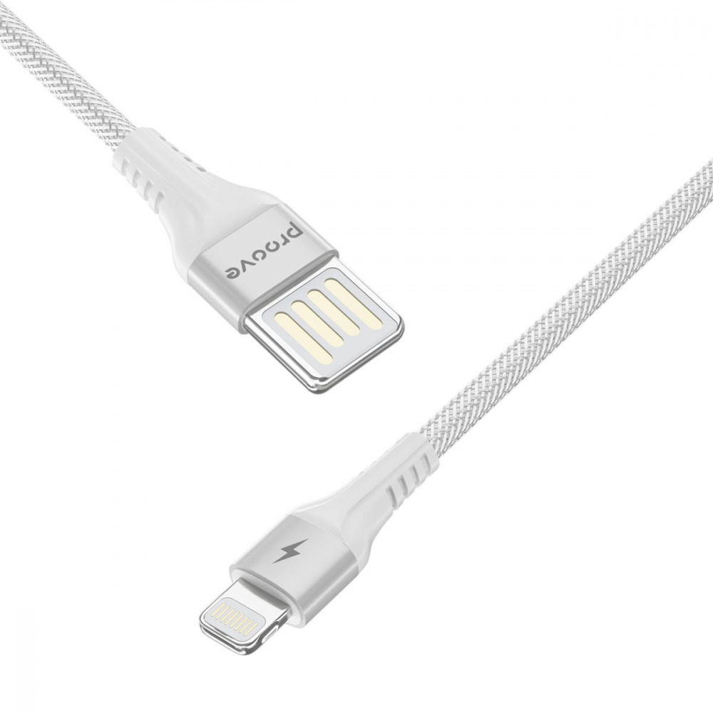 Кабель Proove Double Way Weft USB to Lightning 2.4A (1m) — Придбати в Україні - фото 2