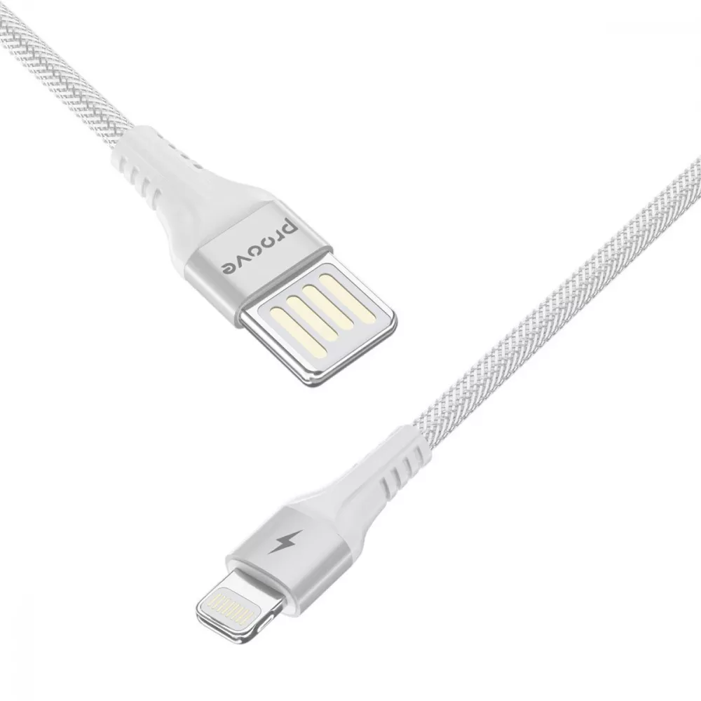 Кабель Proove Double Way Weft USB to Lightning 2.4A (1m) — Придбати в Україні - фото 2