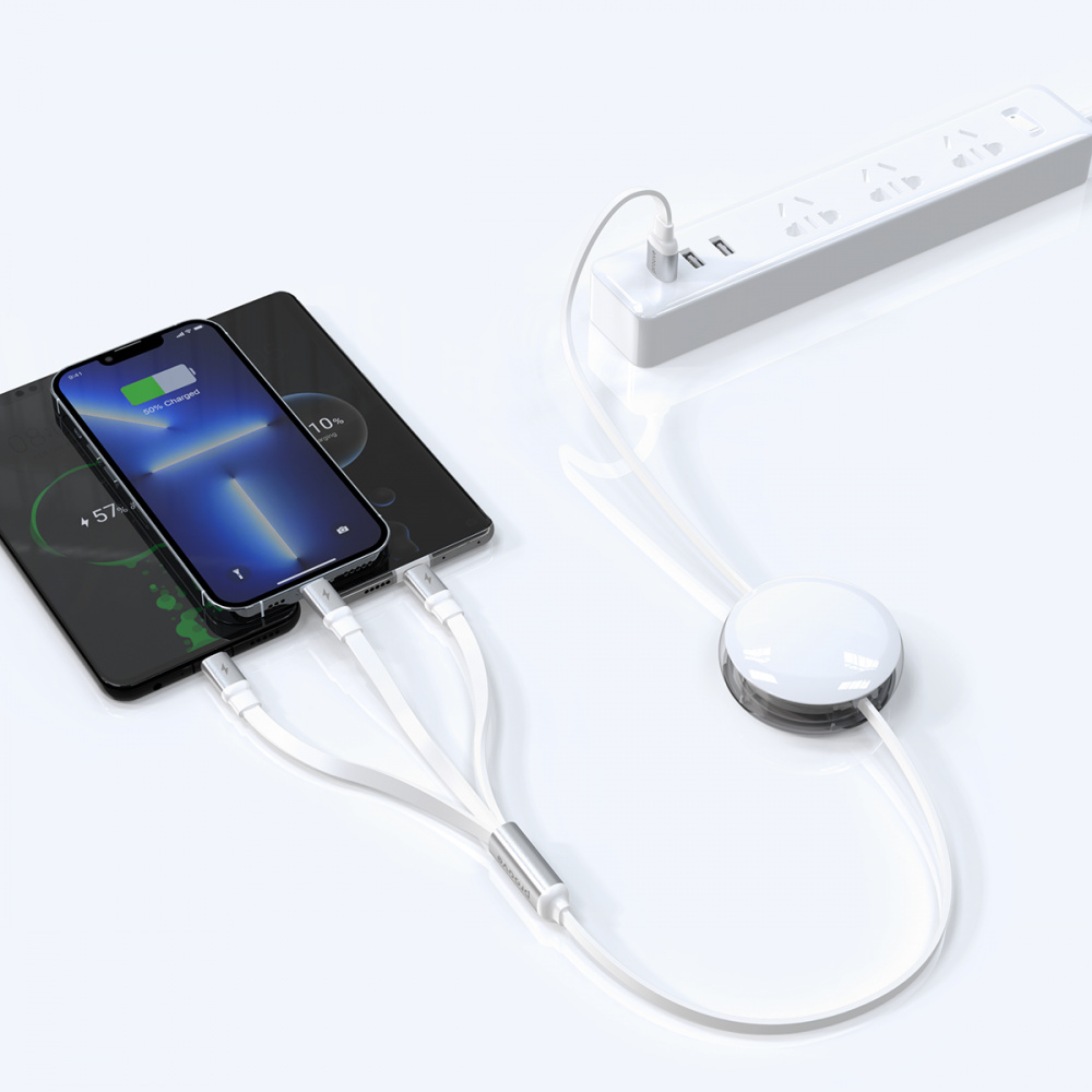 Кабель Proove Triple Sync 3 in 1 Type-C + Micro USB + Lightning (1.2m) - фото 2