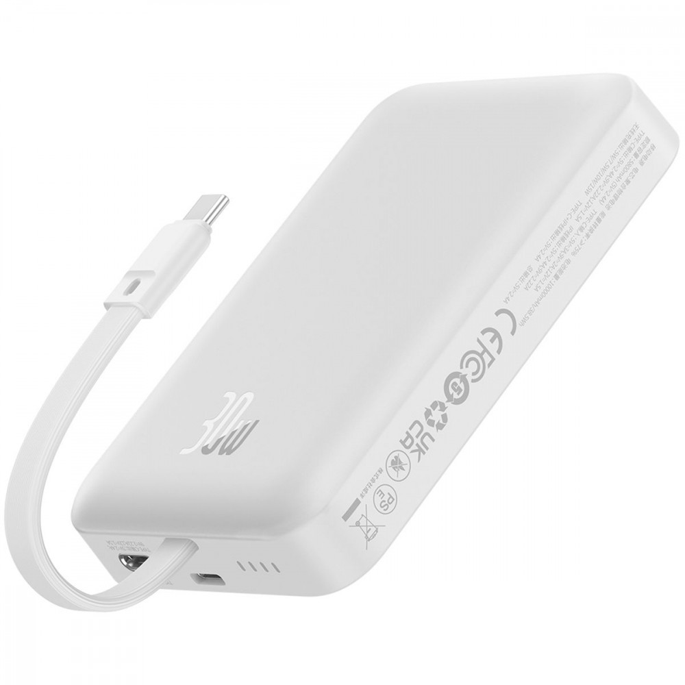 Портативна Батарея Baseus Magnetic Mini 30W 10000mAh yellow на малюнкі №4