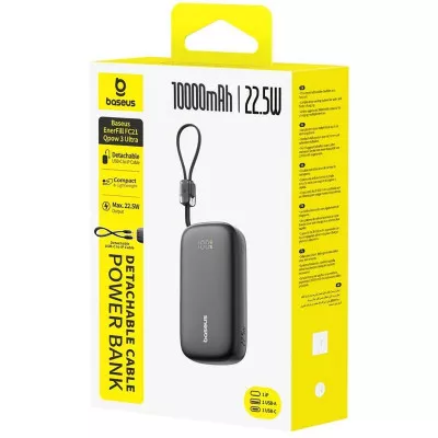 Купить Портативная Батарея Baseus EnerFill Qpow 3 Ultra 22.5W 10000mAh 65212 - Ncase