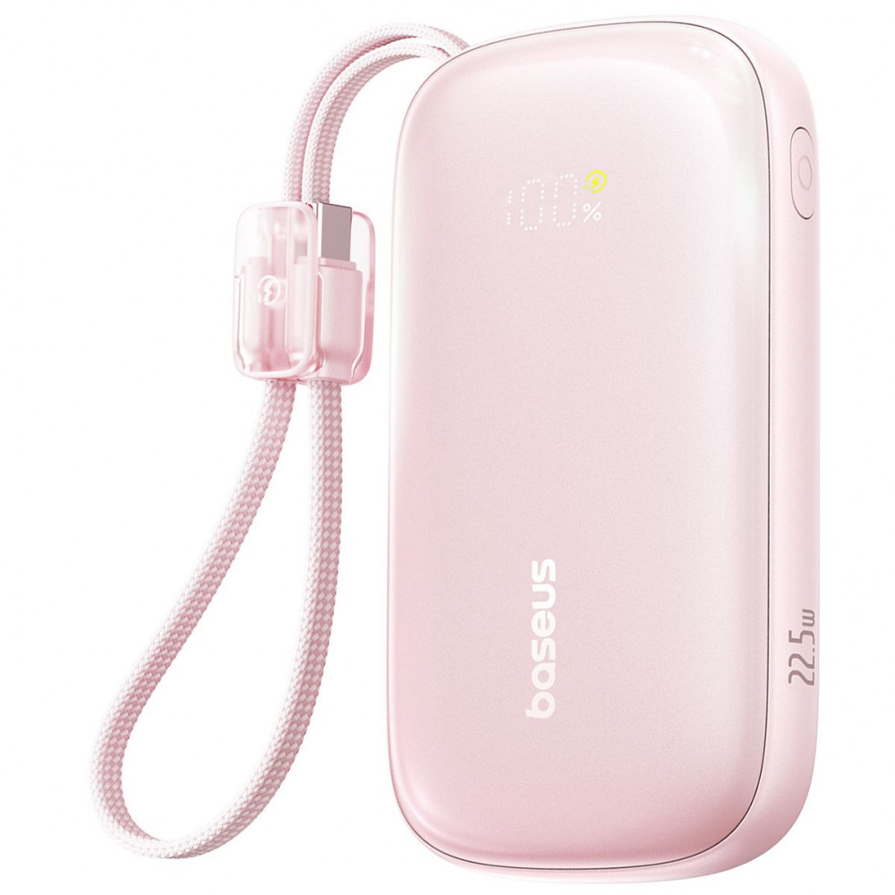 Портативная Батарея Baseus EnerFill Qpow 3 Ultra 22.5W 10000mAh pink на картинке №1