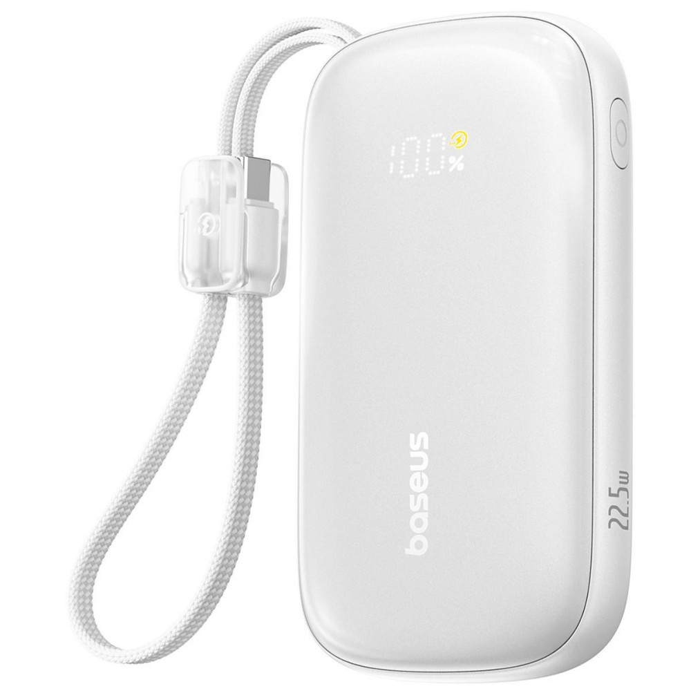 Портативная Батарея Baseus EnerFill Qpow 3 Ultra 22.5W 10000mAh white на картинке №1