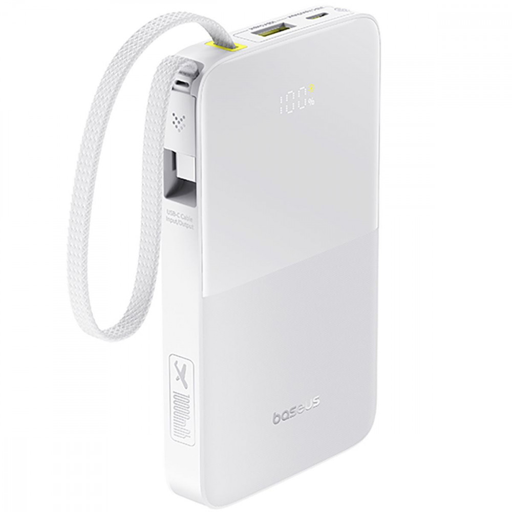 Портативна Батарея Baseus EnerFill Bipow2 Pro 22.5W 10000mAh white на малюнкі №1