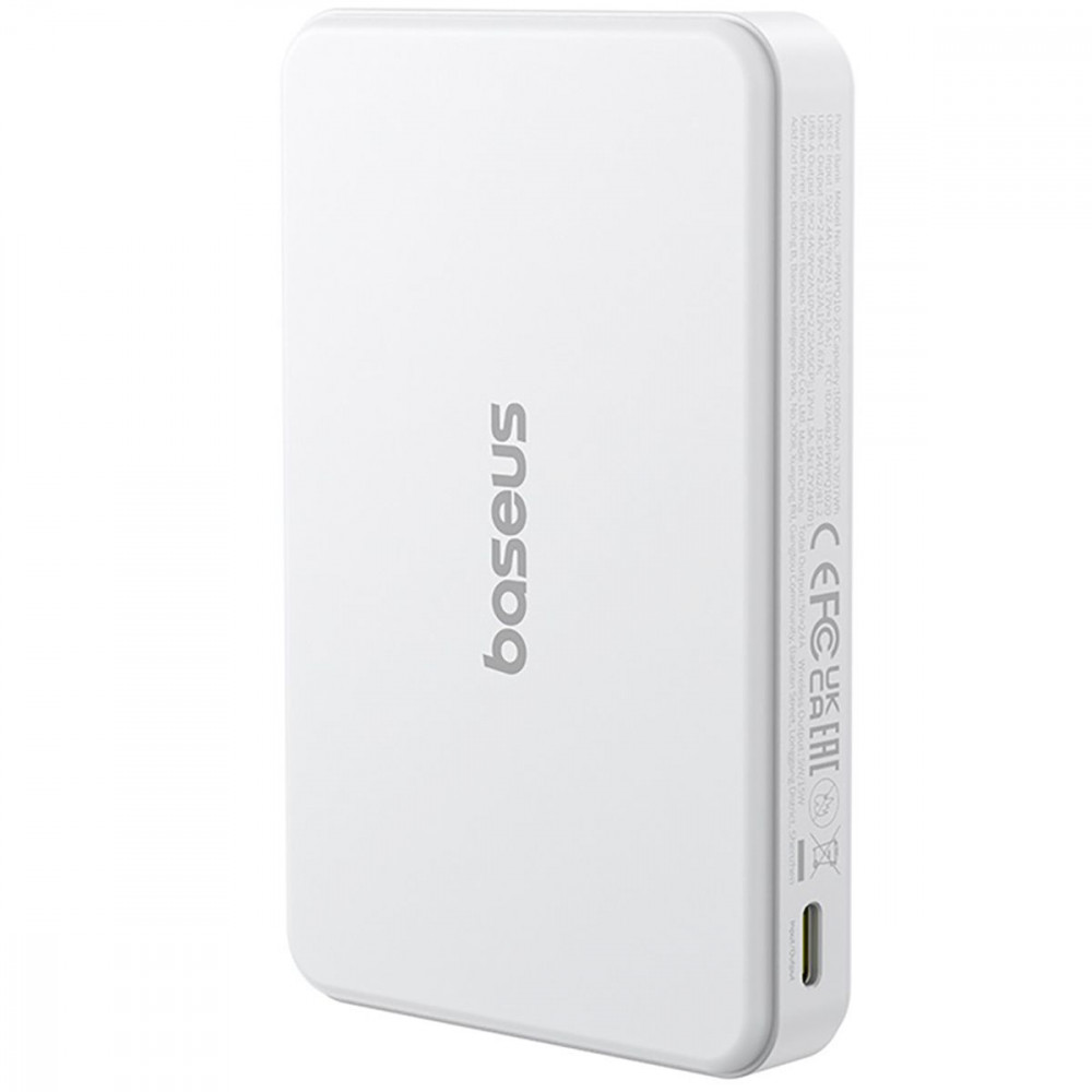 Портативна Батарея Baseus Airpow II Qi2 22.5W 10000mAh white на малюнкі №1