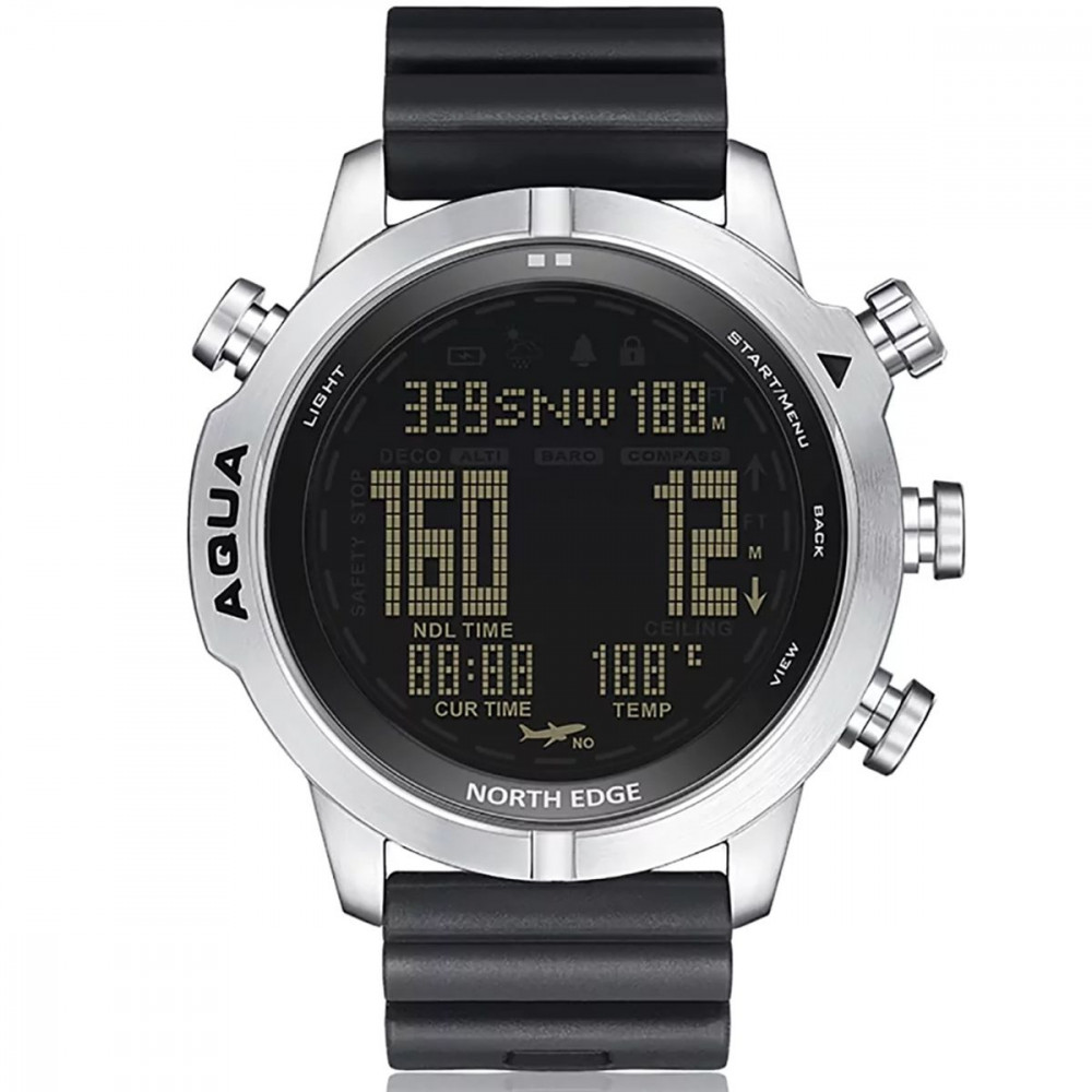 Цифровые Часы NORTH EDGE AQUA silver на картинке №4