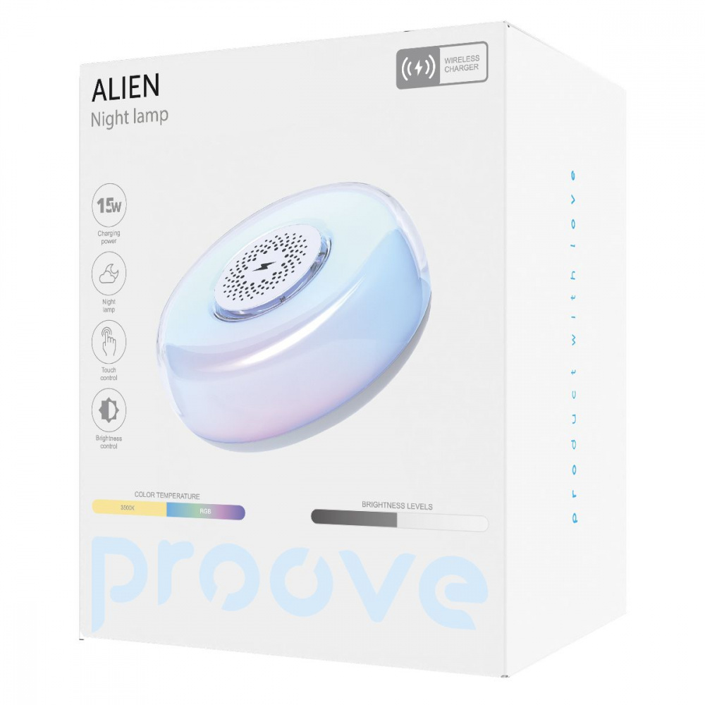 Нічник з Бездротовою Зарядкою Proove Alien — Придбати в Україні - фото 1