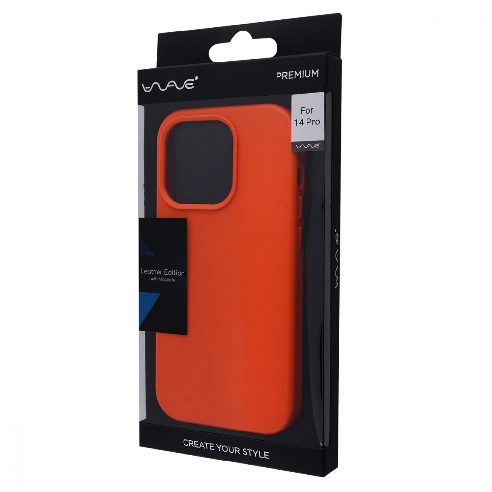 Чохол WAVE Premium Leather Edition Case with Magnetic Ring iPhone 14 Pro — Придбати в Україні - фото 1