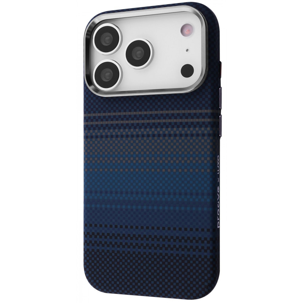 Чохол Proove Gleam Case with Magnetic Ring iPhone 17 Pro Max blue stripes (PCGCIP17PM64) сині смужки на малюнкі №1