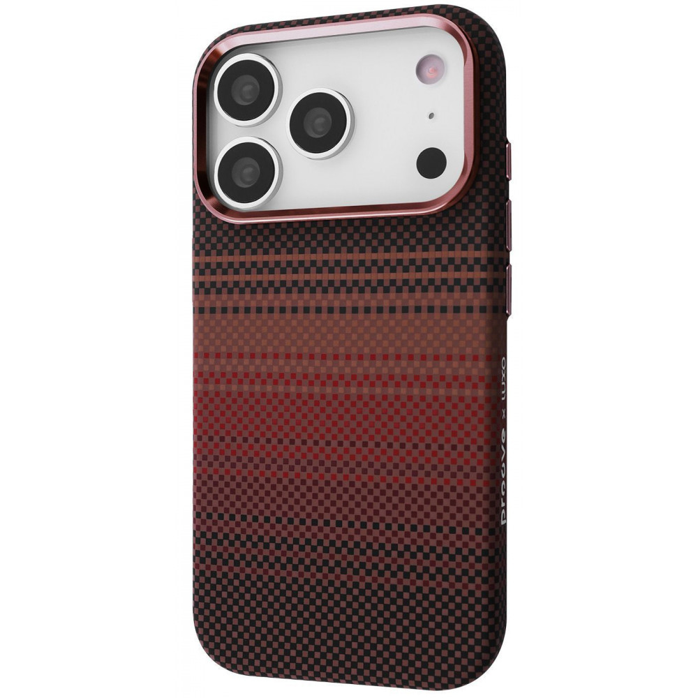 Чохол Proove Gleam Case with Magnetic Ring iPhone 17 Pro Max gold stripes (PCGCIP17PM49) золоті смужки на малюнкі №1