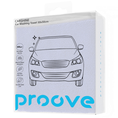 Автомобільна Мікрофiбра Proove Carshine (30*30cm) 2 pcs — Придбати в Україні