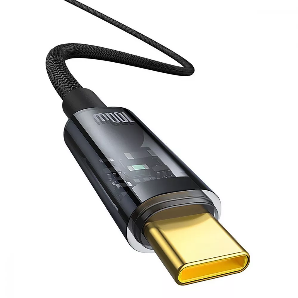 Кабель Baseus Explorer Series Auto Power-Off Type-C to Type-C 100W (2m) - фото 3