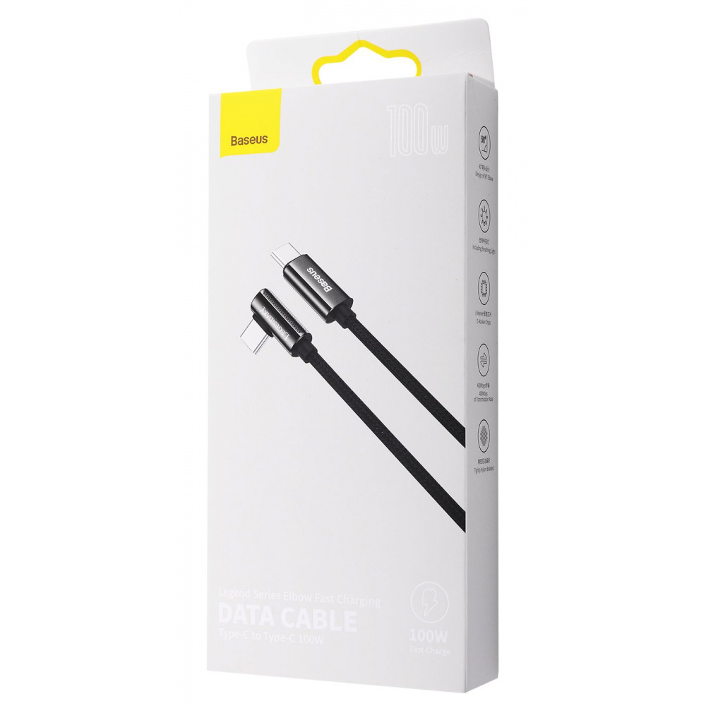 Кабель Baseus Legend Series Elbow Fast Charging Type-C to Type-C 100W (1m) — Придбати в Україні