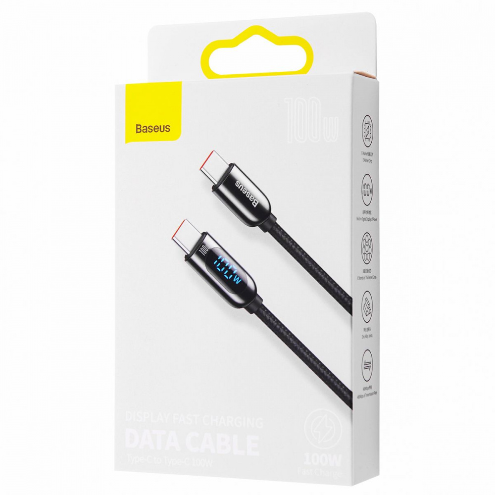 Кабель Baseus Display Fast Charging Type-C to Type-C 100W (1m) — Придбати в Україні