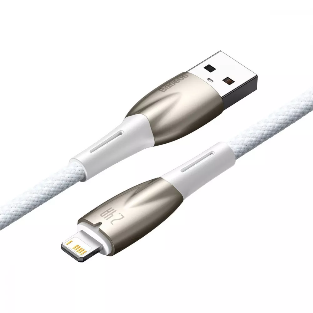 Кабель Baseus Glimmer Series Fast Charging Lightning 2.4A (1m) — Придбати в Україні - фото 2