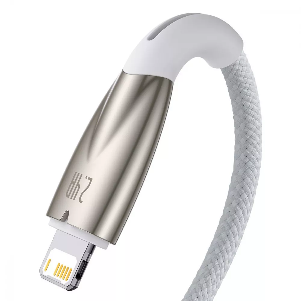Кабель Baseus Glimmer Series Fast Charging Lightning 2.4A (1m) — Придбати в Україні - фото 3