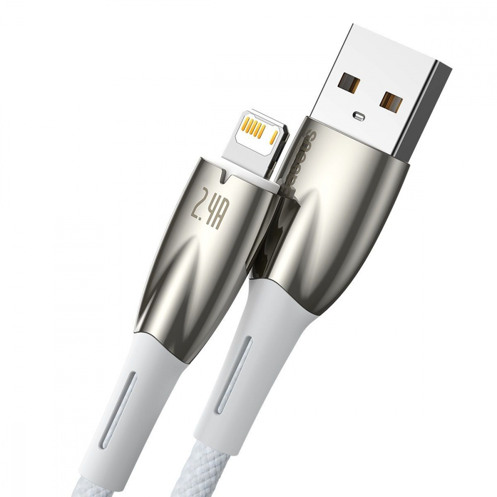 Кабель Baseus Glimmer Series Fast Charging Lightning 2.4A (1m) — Придбати в Україні - фото 1
