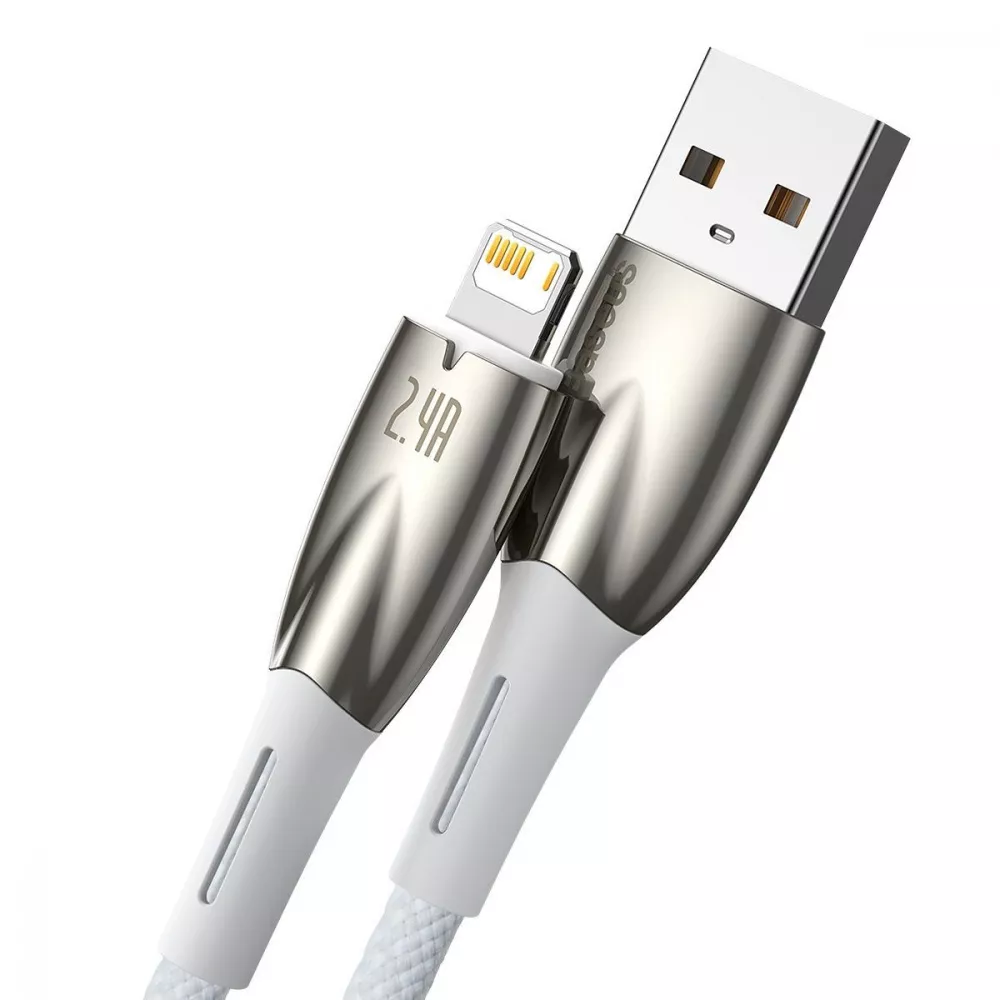 Кабель Baseus Glimmer Series Fast Charging Lightning 2.4A (1m) — Придбати в Україні - фото 1