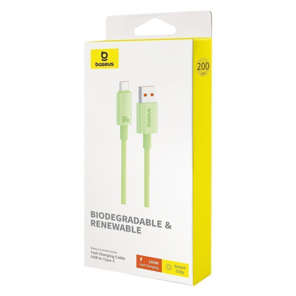 Кабель Baseus Habitat Series Fast Charging Cable USB to Type-C 100W 2m - фото 1