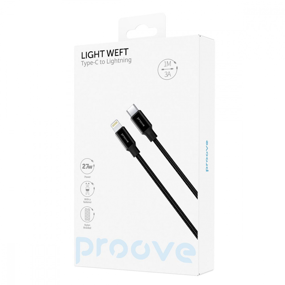 Кабель Proove Light Weft Type-C to Lightning 27W (1m) — Придбати в Україні