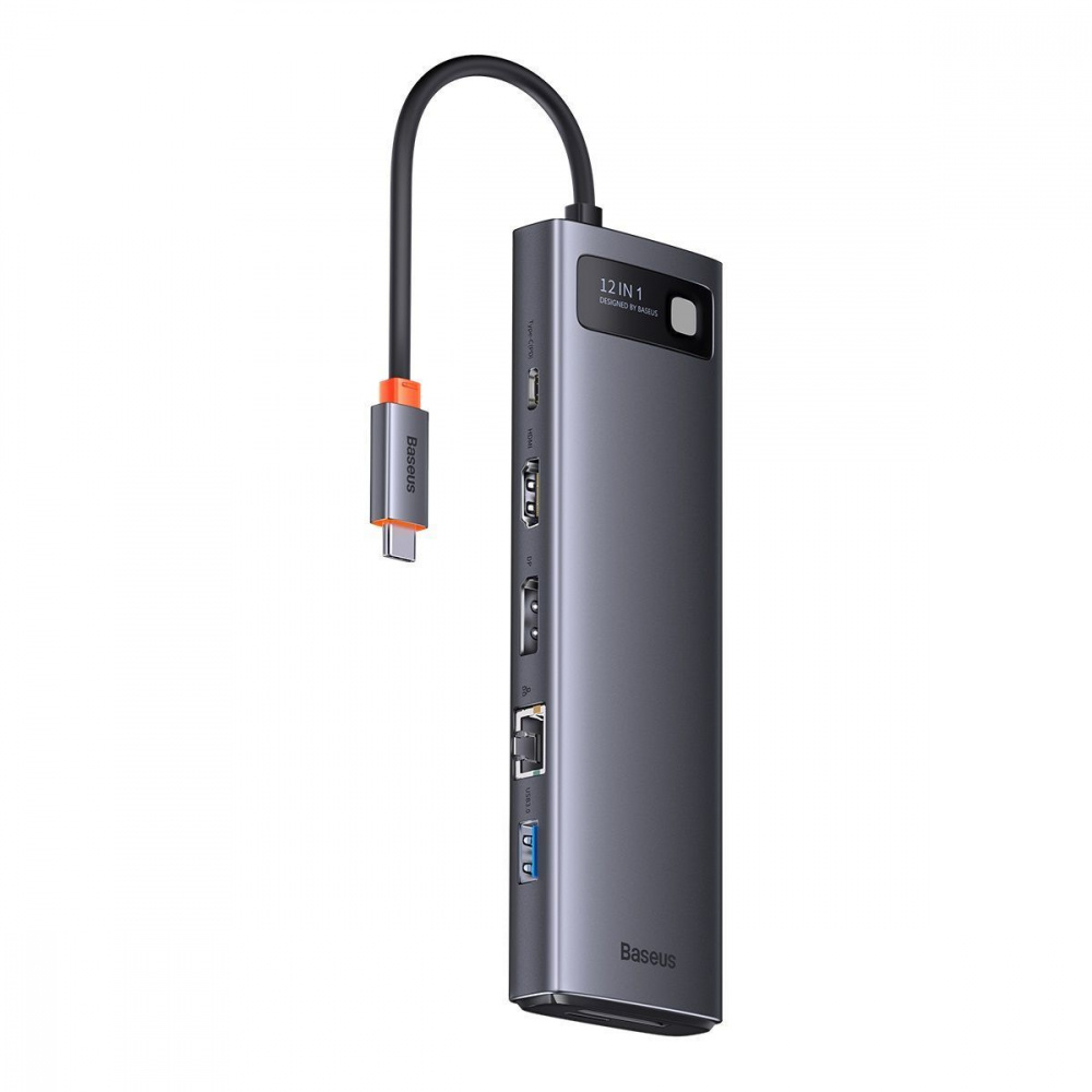 USB-Хаб Baseus Metal Gleam Series 12-in-1 (Type-C to HDMI+USB3.1*2+USB3.0*2+Type-C 3.1+PD+RJ45+SD/TF — Придбати в Україні - фото 7