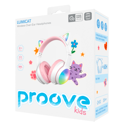 Бездротові навушники Proove Kids LumiCat (APP) — Придбати в Україні