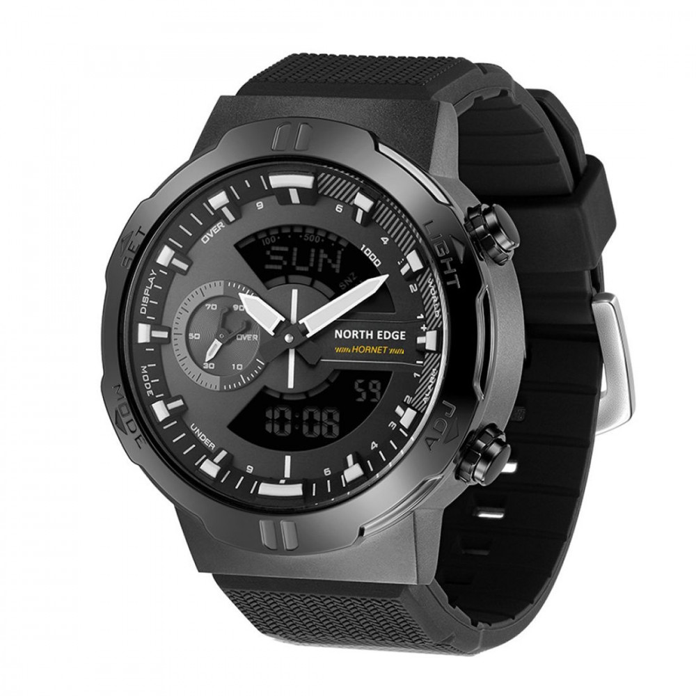 Цифровые Часы NORTH EDGE HORNET black (36725) Черный на картинке №1