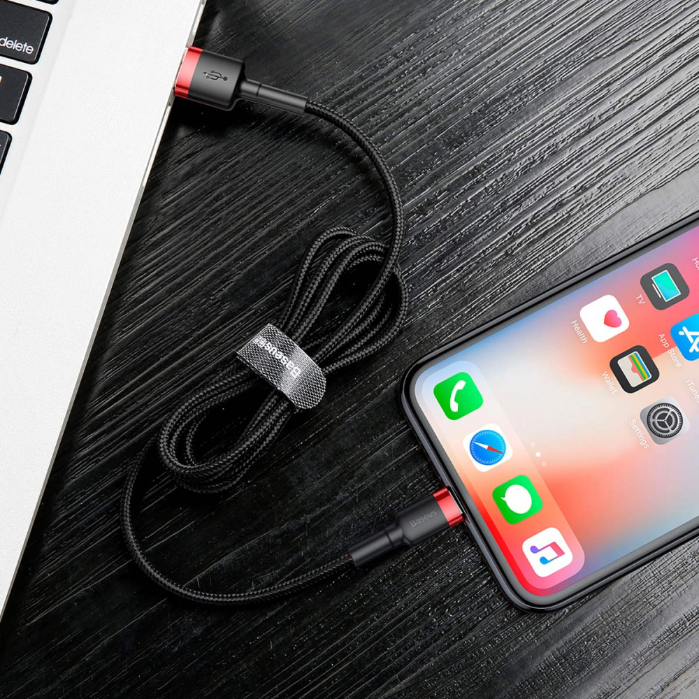 Кабель Baseus Cafule Lightning 1.5A (2m) — Придбати в Україні - фото 3