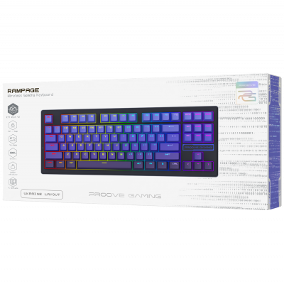 Бездротова клавіатура Proove Gaming Rampage (Ukraine Layout) — Придбати в Україні