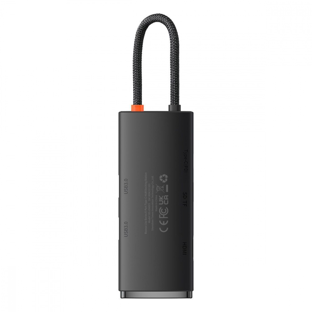 USB-Хаб Baseus Lite Series 6-in-1 (Type-C to HDMI + 2xUSB 3.0 + PD + SD/TF) — Придбати в Україні - фото 4