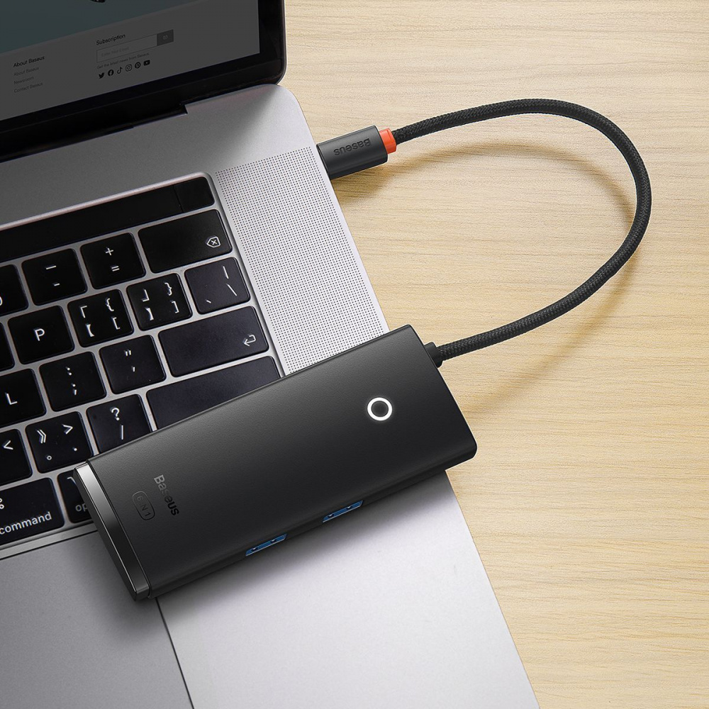 USB-Хаб Baseus Lite Series 6-in-1 (Type-C to HDMI + 2xUSB 3.0 + PD + SD/TF) — Придбати в Україні - фото 2
