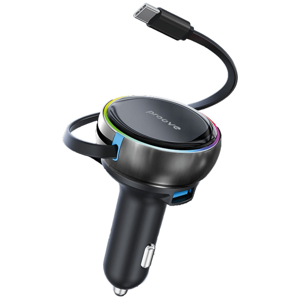 АЗП Proove Hammer 81W (Type-C + USB) + Retractable Type-C Cable — Придбати в Україні - фото 6