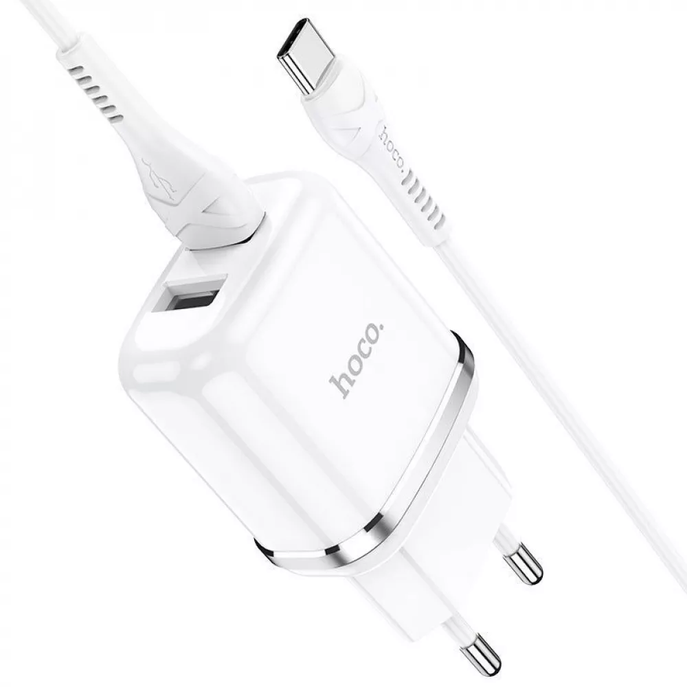 СЗУ Hoco N4 Aspiring + Cable (Type-C) 2.4A 2USB - фото 1