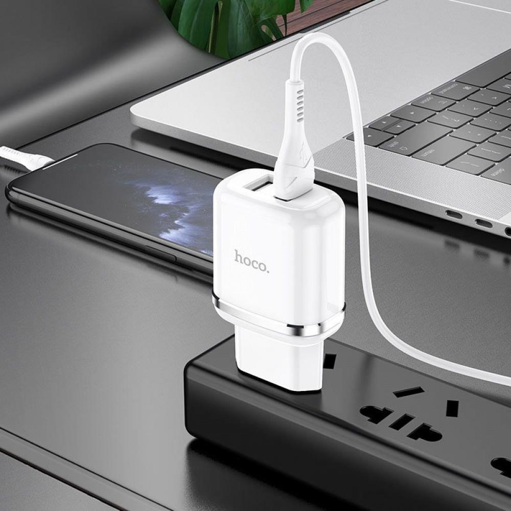 МЗП Hoco N4 Aspiring + Cable (Type-C) 2.4A 2USB — Придбати в Україні - фото 4