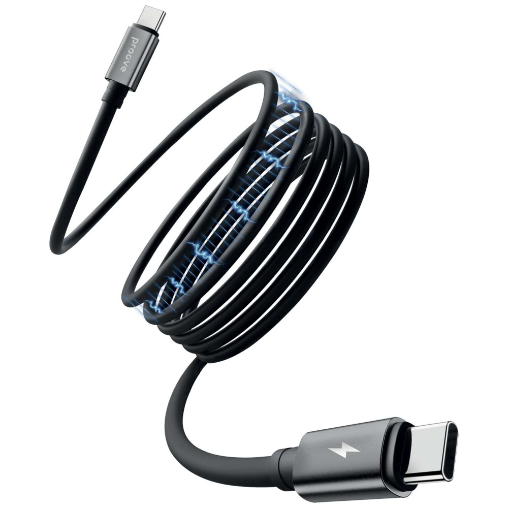 Кабель Proove Magneto Type-C to Type-C 60W (1m) black на малюнкі №5