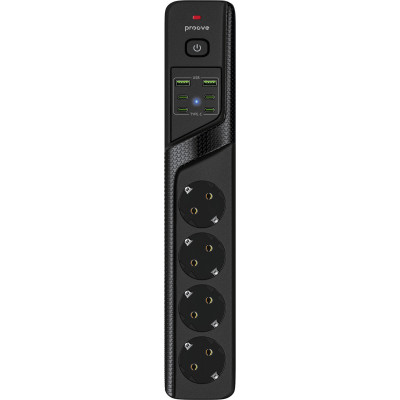 Мережевий фільтр Proove Power Strip P-04C (4 розетки + 2 USB + 4 Type-C) 3М — Придбати в Україні