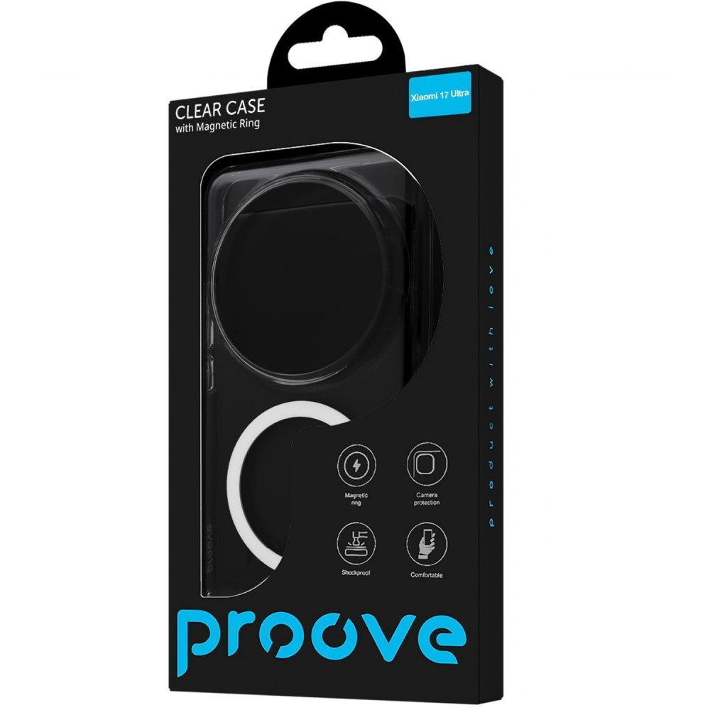Чохол Proove Clear Case with Magnetic Ring Xiaomi 17 Ultra — Придбати в Україні - фото 1