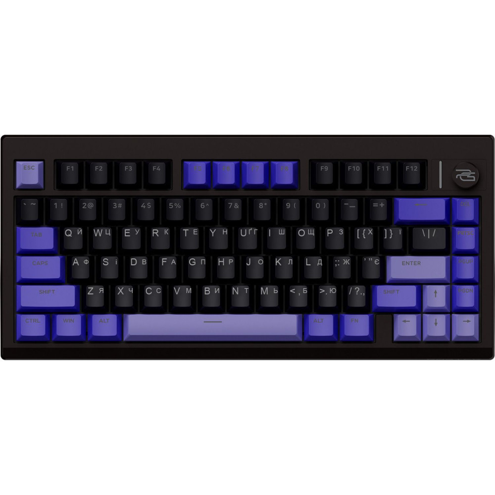 Бездротова клавіатура Proove Gaming Raster (Ukraine Layout) white/purple