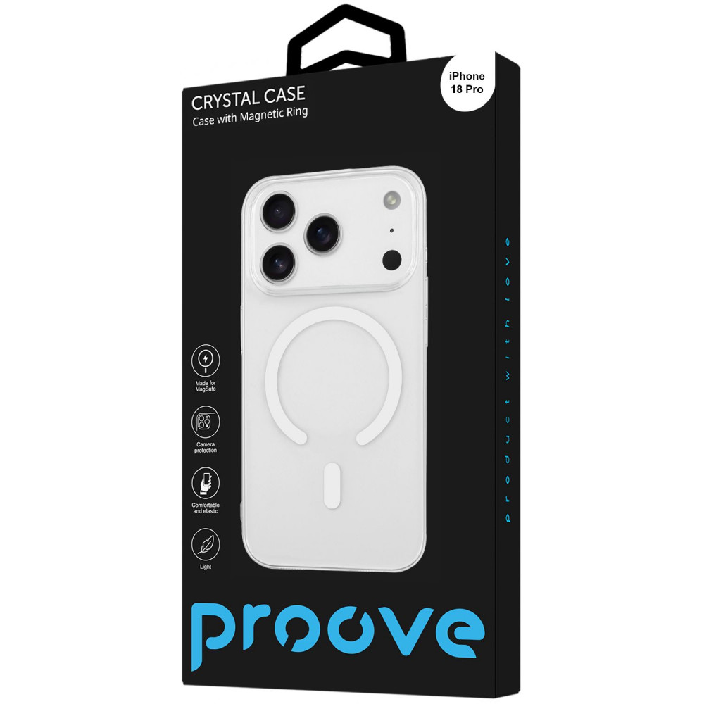 Чохол Proove Crystal Case with Magnetic Ring iPhone 18 Pro — Придбати в Україні - фото 1