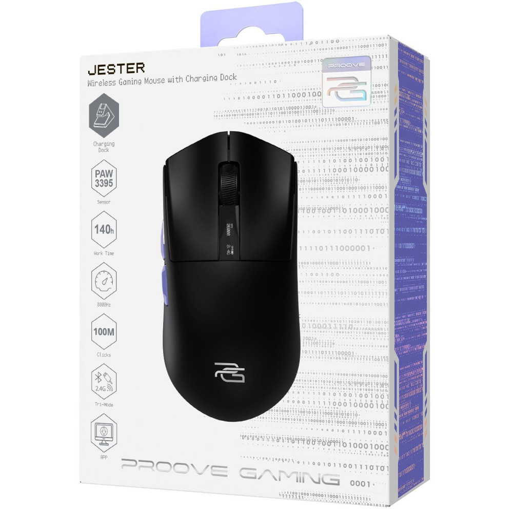 Беспроводная игровая мышь Proove Gaming Jester 8K with Charging Dock - фото 1