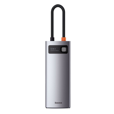 Купить USB-Хаб Baseus Metal Gleam Series 5-in-1 (3xUSB3.0 + 4KHD + Type-C) 32012 - Ncase